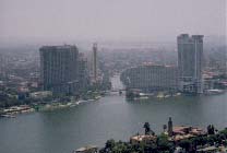 Вид с Каирской башни на отель Шератон